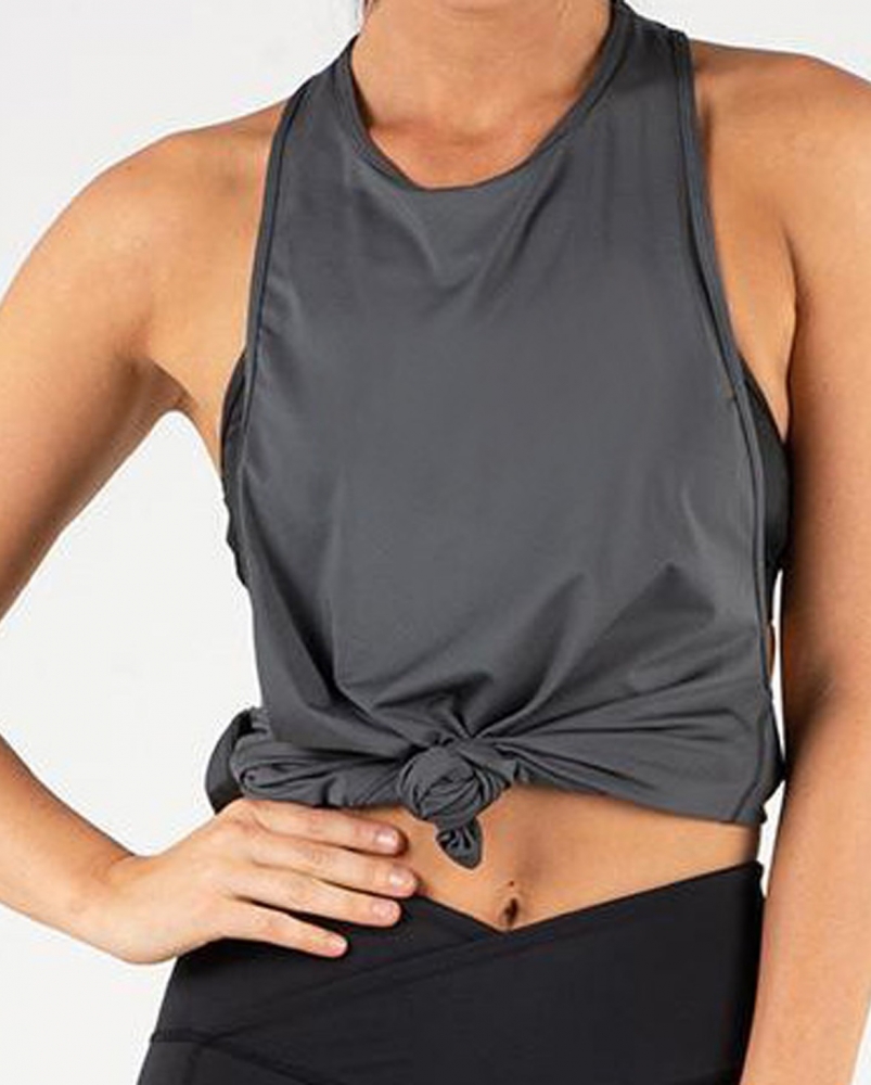 Crop Tee Sleeve Less